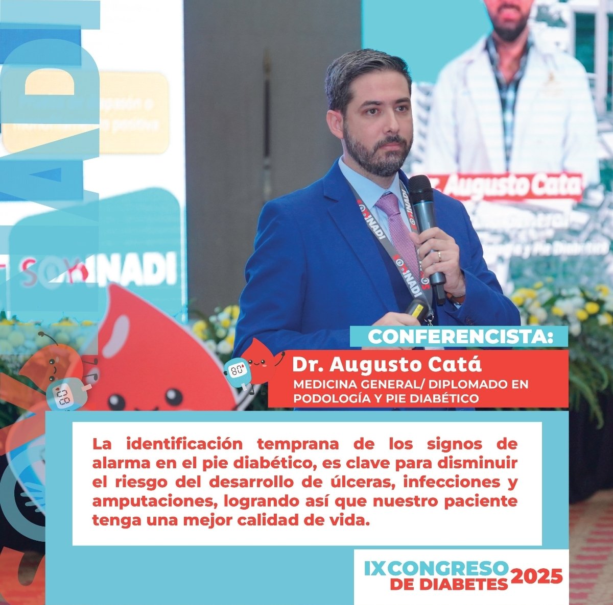 Dr. Catá gracias por su participación en el IX Congreso Nacional de Diabetes, usted que es de los consentidos de casa. 

Su exposición fue de lo mejor