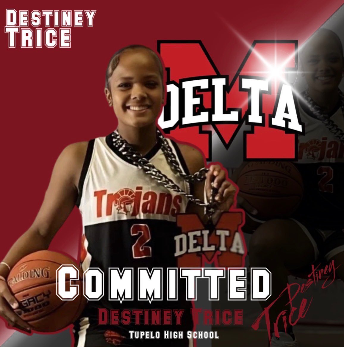 First I would like to thank God for this opportunity. Special thanks to all my family and the coaches who have supported me through my journey. Next I want to thank Mississippi Delta CC for giving me this chance. With that being said I am 100% COMMITTED to MDCC
<a href="/MDCCwbb/">MDCCwbb</a> <a href="/tupGBB/">Lady Wave Basketball</a>