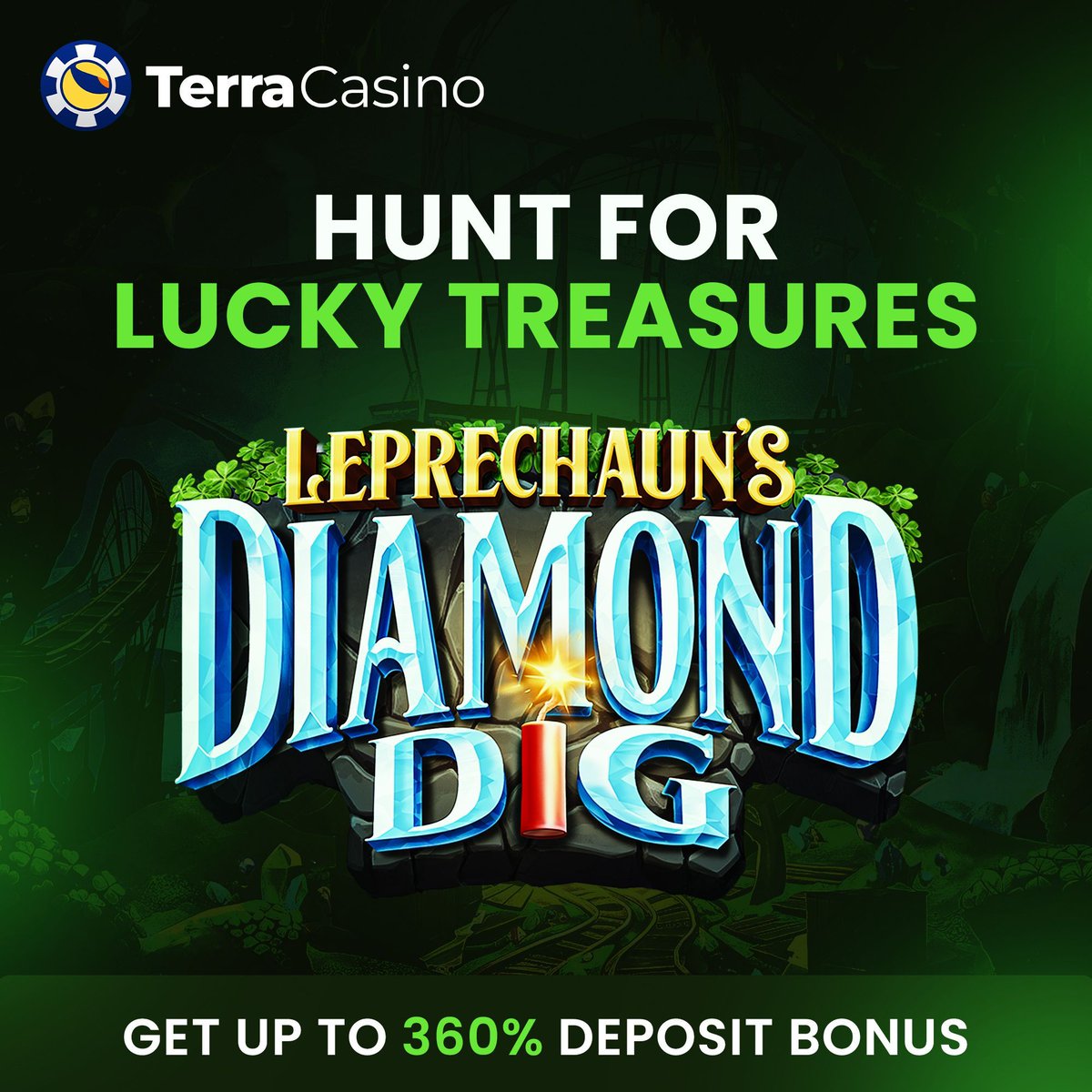 TerraCasino_io's tweet photo. 🍀 Hunt for lucky treasures in Leprechaun’s Diamond Dig!
💎 Spin the reels, dig for riches, and chase your pot of gold.
🎰 Ready to test your luck?
💰 Get up to 360% DEPOSIT BONUS today!
Visit here: https://t.co/kOqx4pRYVh
#CryptoCasino #OnlineSlots #Leprechaun #DiamondDig $BTC $ETH $LUNC #CasinoPromo