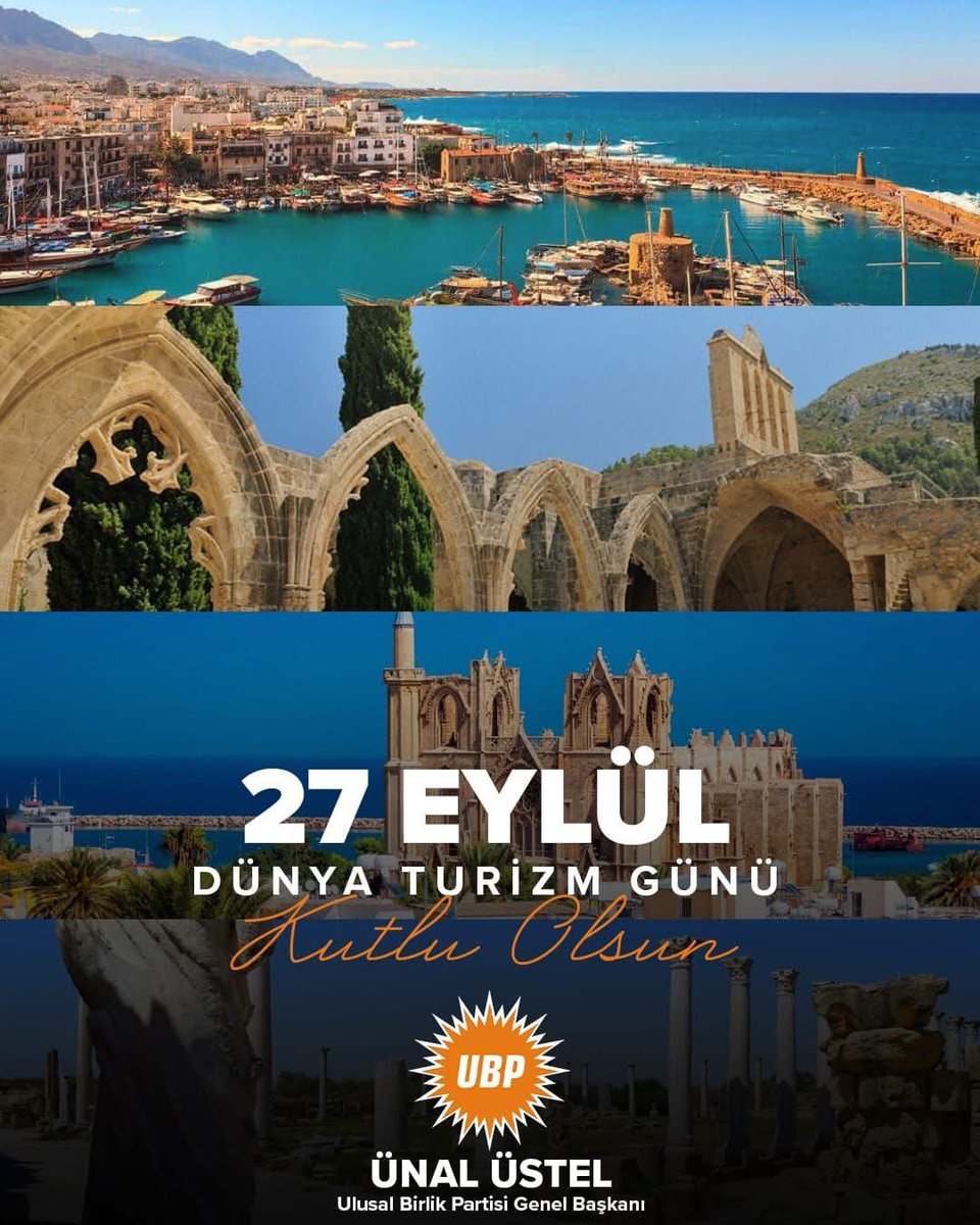 Turizm sadece ekonomimizin değil, kalkınma vizyonumuzun da lokomotifidir.

Tarihi, kültürü ve eşsiz doğasıyla KKTC, Doğu Akdeniz’in parlayan yıldızıdır.

#DünyaTurizmGünü’nde emek veren tüm girişimcilerimizi ve çalışanlarımızı kutluyorum.