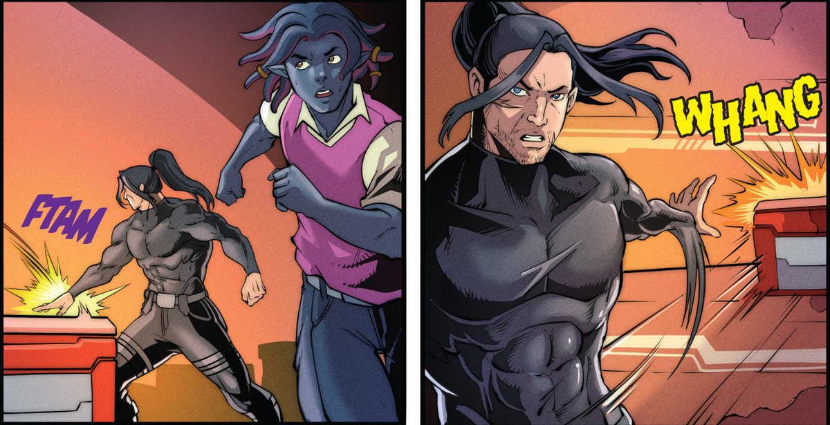 Page 4 is now up on ComicFury!        

I'll handle her!  

The Comic:    …ythroughblackskies.thecomicseries.com/comics/43/#con…       

Art by <a href="/SkyFantasyStdio/">SkyFantasy(OPEN COMMISSION)</a>

Lettering by <a href="/RecklessGleason/">Mighty Mascots #10 & Breakfast Brawlers on IGG!</a>
#WritingCommunity #webcomic #comics2025 #ComicArt #scifiart #webcomics