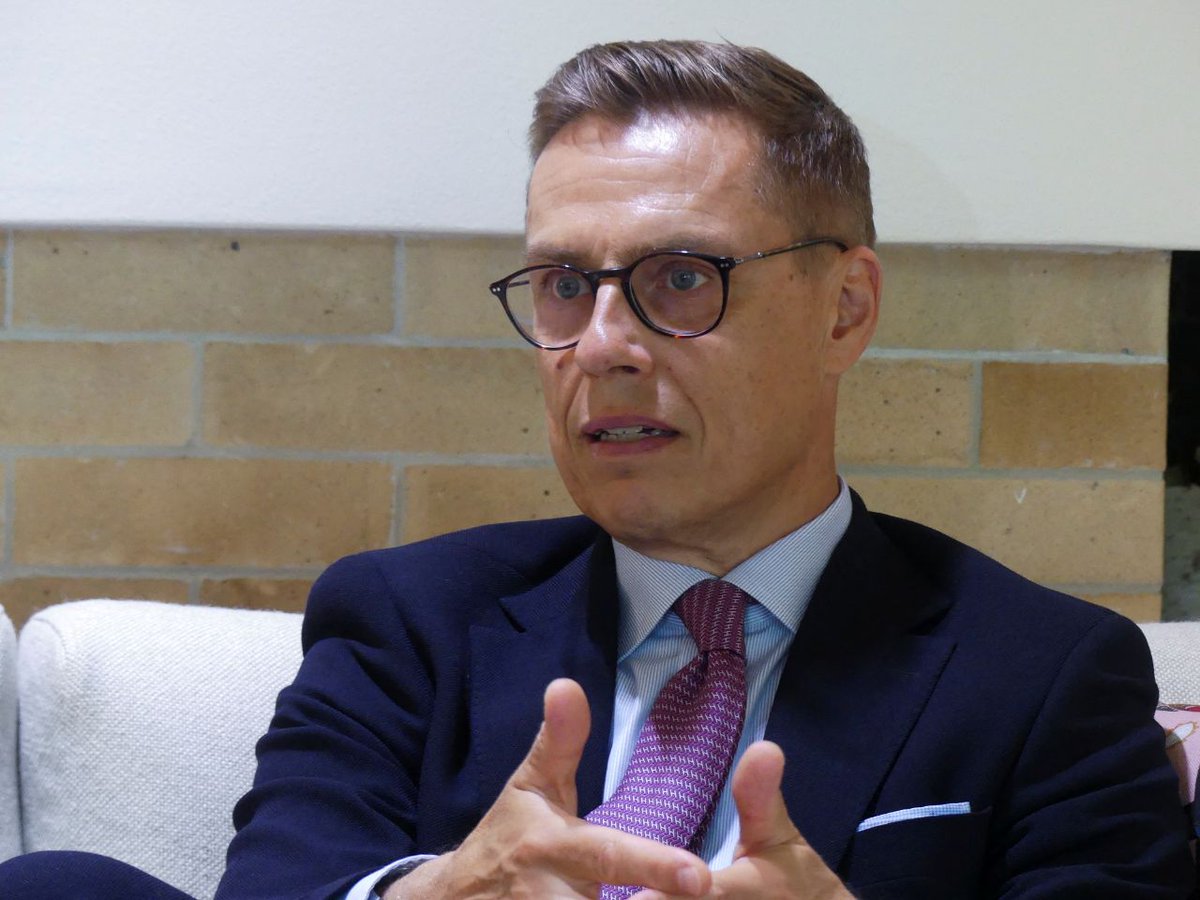 Stubb praises Trump: He [Trump] offered Putin the carrot first. When nothing came, he returned with the stick — WP.

Ukraine is stronger than in January, talks only moved once Trump stepped in, and we would not be here without Trump. 1/