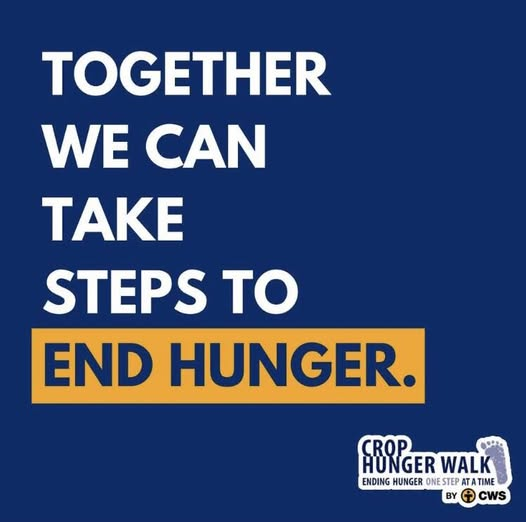 Wake Forest CROP Hunger Walk is taking steps to end hunger on Sunday, September 28, 2025 at the Wake Forest Birthplace, 414 N. Main St.  . Registration begins at 2:00 pm and step off is at 3:00 pm.
Start a team or join one today !!
crophungerwalk.org/wakeforestnc
#enough4all