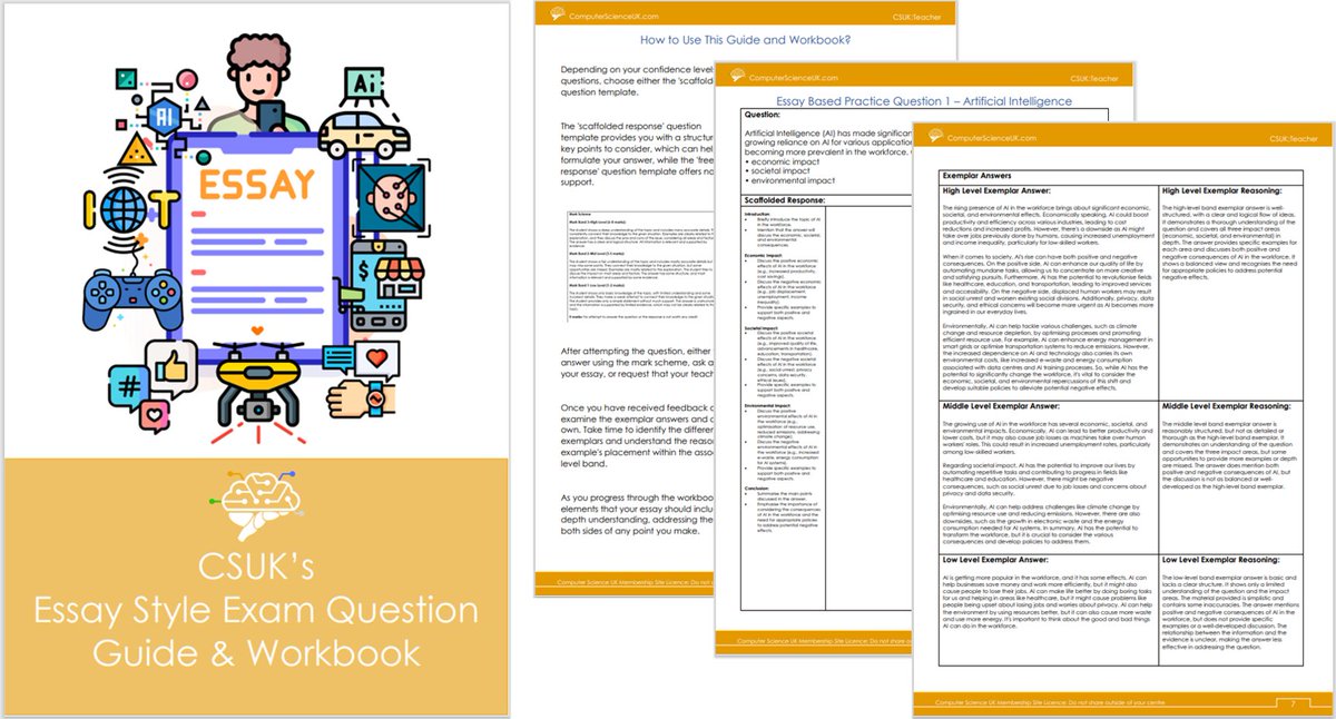 csuk_teacher's tweet image. Break essay writing into manageable stages. Use scaffolded templates and clear mark schemes to guide students. Focus on building structure before fluency for stronger writing skills! 📝
teacher.csuk.io
#CSTeacher #GCSEComputerScience #Computing