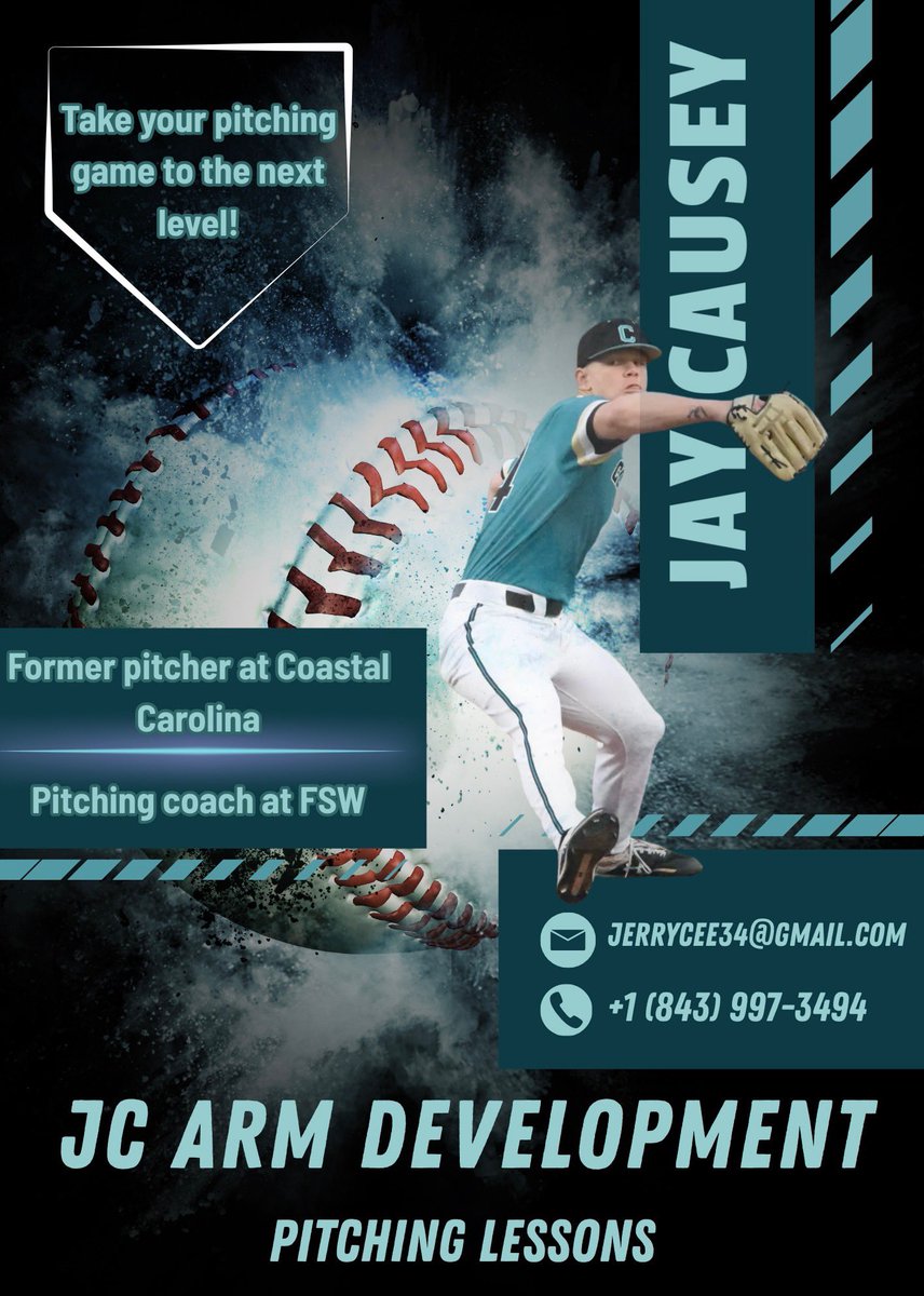 Looking for a private pitching coach in Fort Myers FL area? I give lessons Monday-Friday mornings or nights. I have slots available everyday!  My 3 keys to success are 1) athletic movement patterns  2) timing 3) pitch location. Reach out if you are interested!
