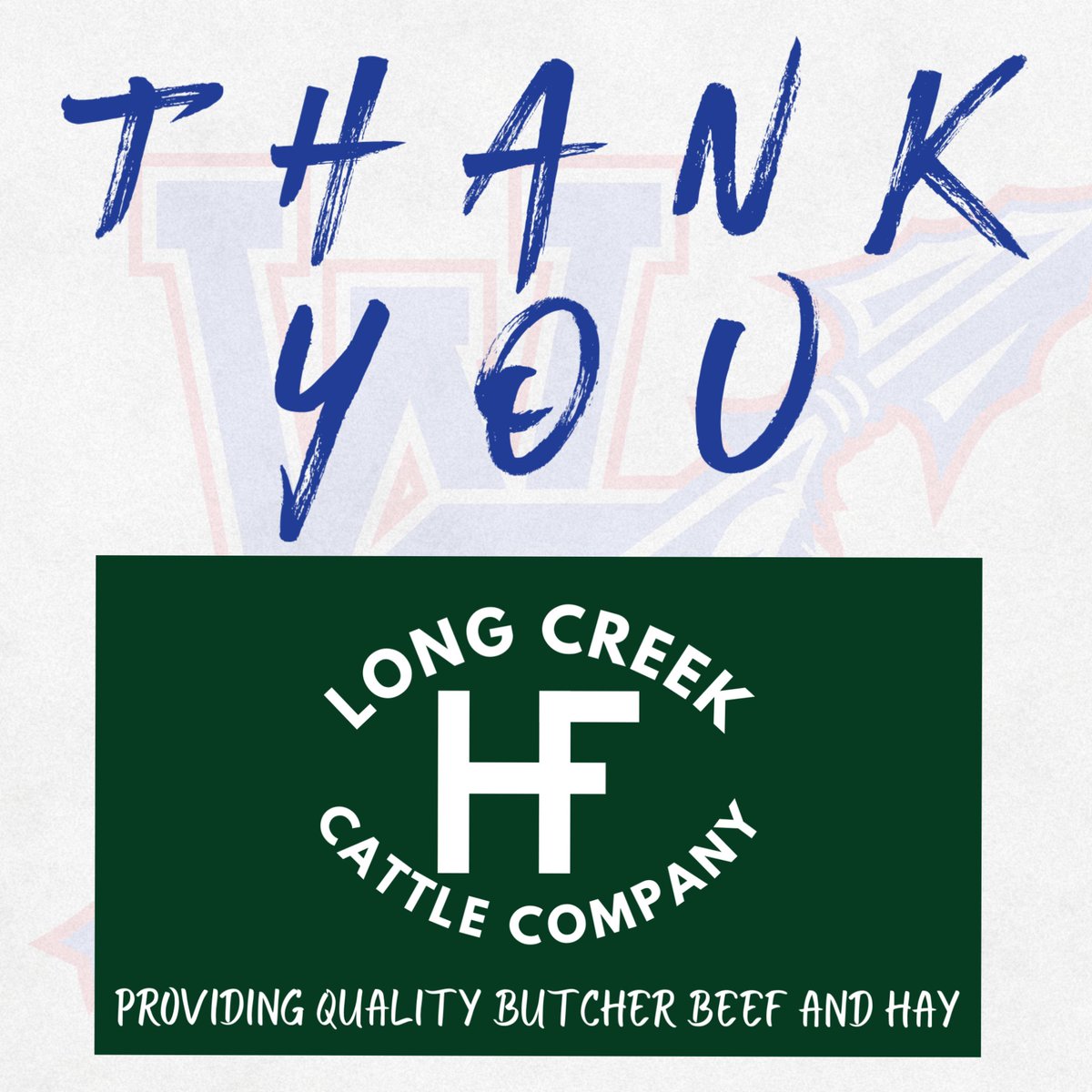 Thank  you Long Creek Cattle Company and our student trainer Taylor Nolan for the new fabrications to the scoreboard! All three members of Long Creek Cattle are WO graduates &amp; are active members of the community. Beef or Hay Needs? Find them on FB - Long Creek Cattle Co.