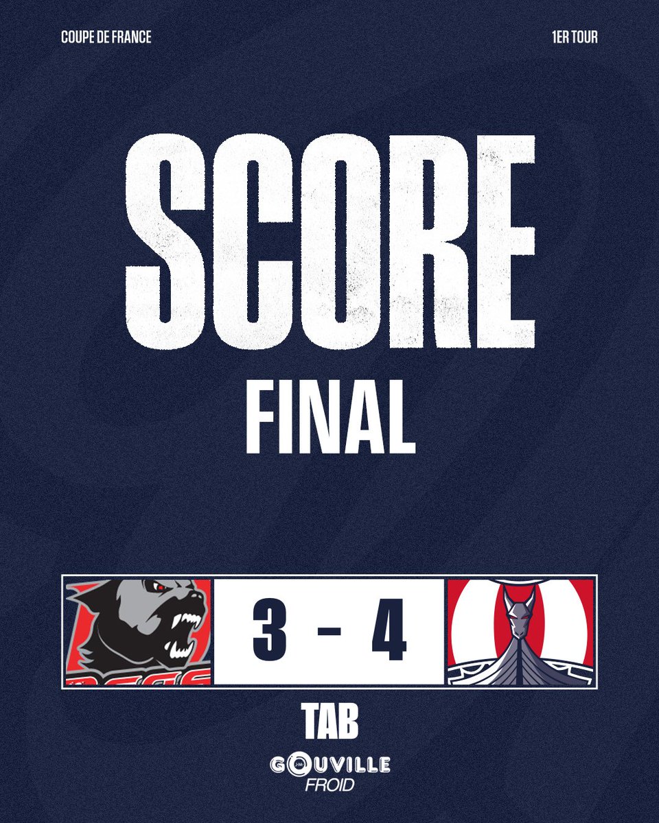 ⏹️🏒 𝗦𝗰𝗼𝗿𝗲 𝗳𝗶𝗻𝗮𝗹 - 𝗖𝗵𝗼𝗹𝗲𝘁 - 𝗖𝗮𝗲𝗻

Qualification de nos Drakkars ! 💪

Après 5 ans de disette, la malédiction est enfin terminée et Caen verra le second tour de la Coupe de France ! 
🔜 Prochain rendez-vous samedi prochain à Strasbourg en ouverture de la D1
