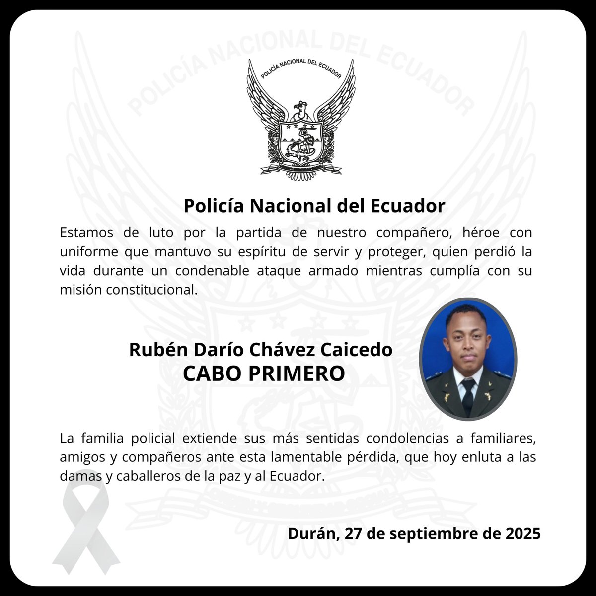 Policía Ecuador tweet media