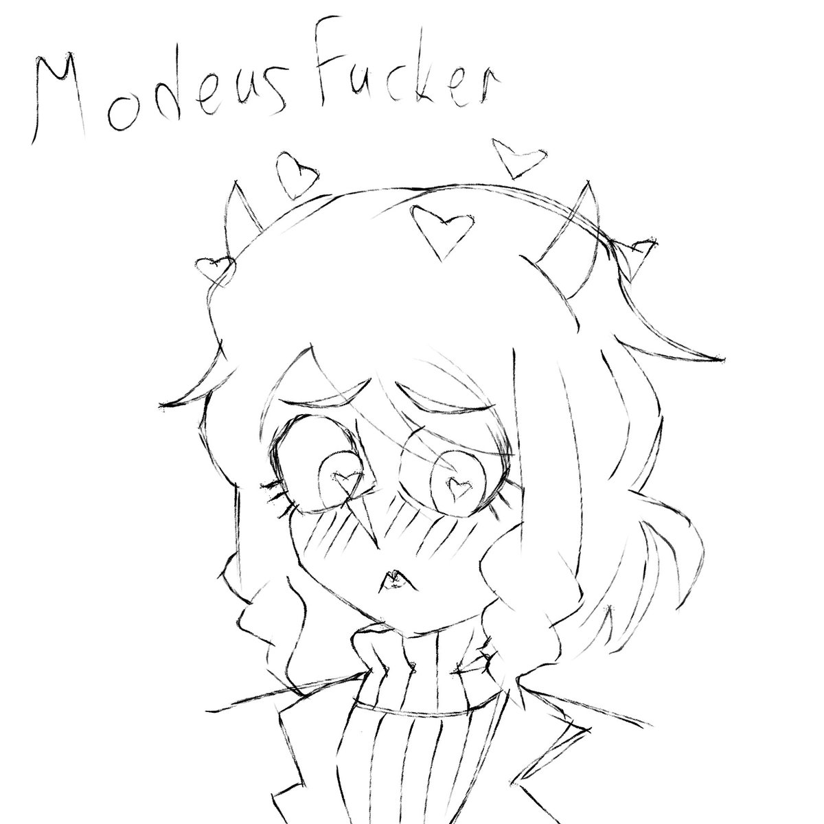 ModeusFucker's tweet photo. I was experimenting with brushes. My wife came out) #Helltaker #Helltakerfanart #Helltakerart #Modeus #wife #art #DigitalArtist #digitalart https://t.co/8CkWbqgaqP