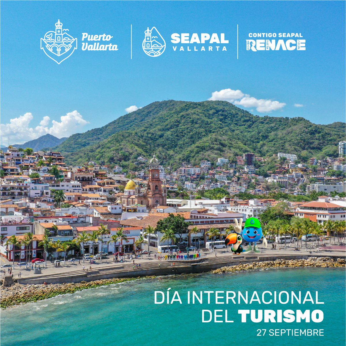 En SEAPAL conmemoramos el Día Internacional del Turismo reafirmando nuestro compromiso con Vallarta y su gente.
El agua de calidad certificada que ofrecemos fortalece a nuestra industria turística, orgullo y motor de nuestro destino. 🏝️🌎 #ContigoSEAPALRenace