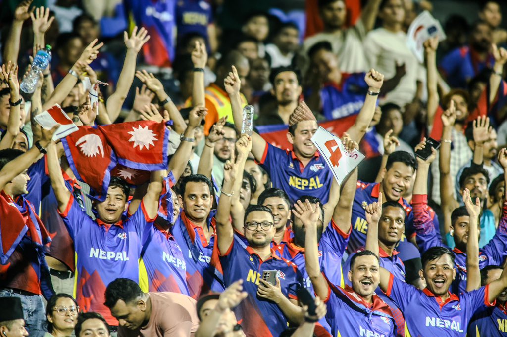 KhanMazhar2001's tweet photo. Sharjah stadium is proud to be associated with another historical record where Nepal had their first ever win over full member, West Indies by 19 runs https://t.co/u4tiwgiCTw