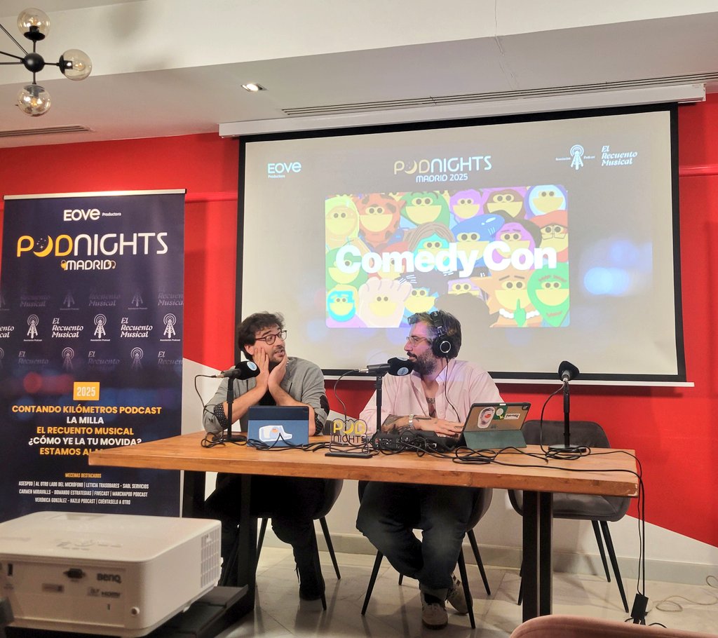 Hoy ha sido noche de <a href="/Podnights_Mad/">Podnights Madrid</a> y un descubrimiento estupendo con los chicos de <a href="/ComedyCon_/">Comedy Con</a> 😊