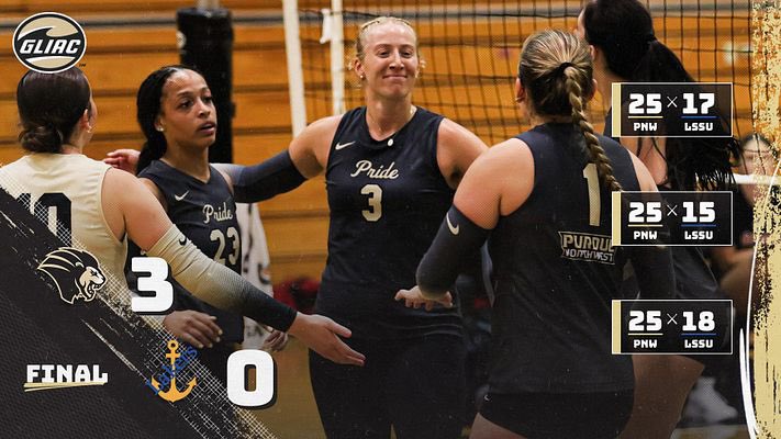 PNW WINS!!! 🔥🔥🔥
The <a href="/PNWvolleyball/">PNW Volleyball</a> team ends the weekend with another sweep to take the win over Lake Superior State!

#PowerOnward 🦁