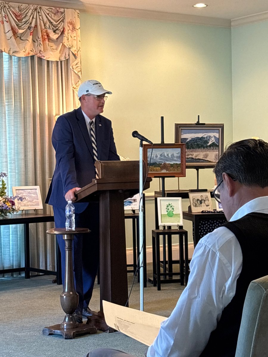 Thankful for my dad, Tom; He deserves a shout out. Yesterday, with grace and truth he eulogized his mom. In doing,so gave the gospel and shared gratitude to his 2 sisters who lived in PA as Mom &amp; dad moved closer to us 4 years ago. I am proud of them. Yes, he is wearing a PSU hat
