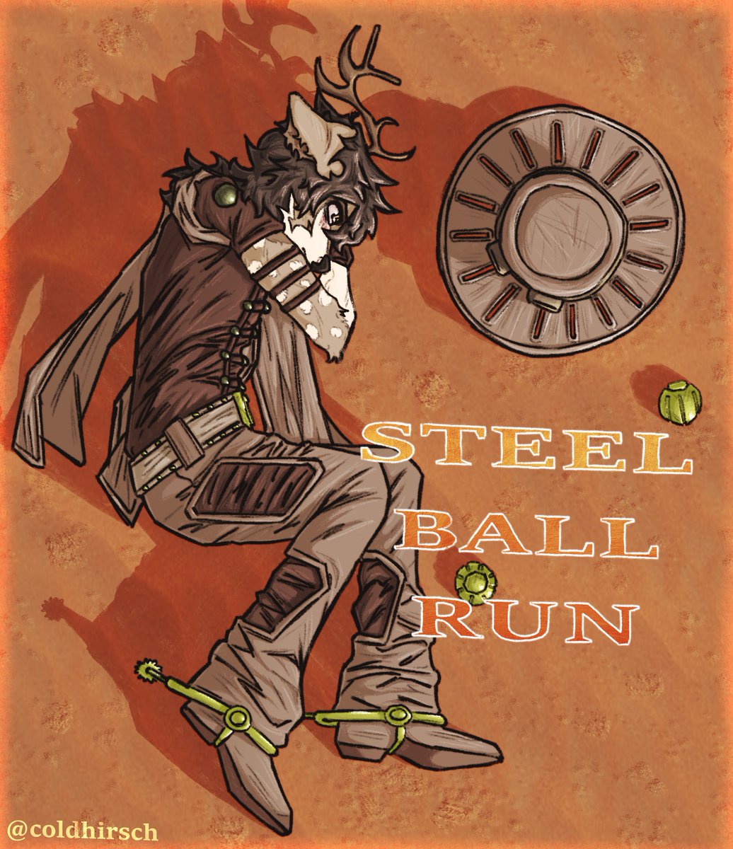 ColdHirsch's tweet photo. Steel Ball Run!
#furryartworks #steelballrun https://t.co/cRMh2Iezte