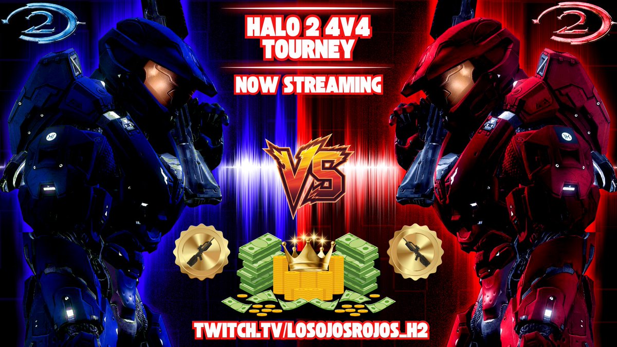 💵Halo 2 $$$ Tournament💵
🔥Double Elimination Bracket🔥
🟥Draft begins SOON!🟦
twitch.tv/losojosrojos_h2