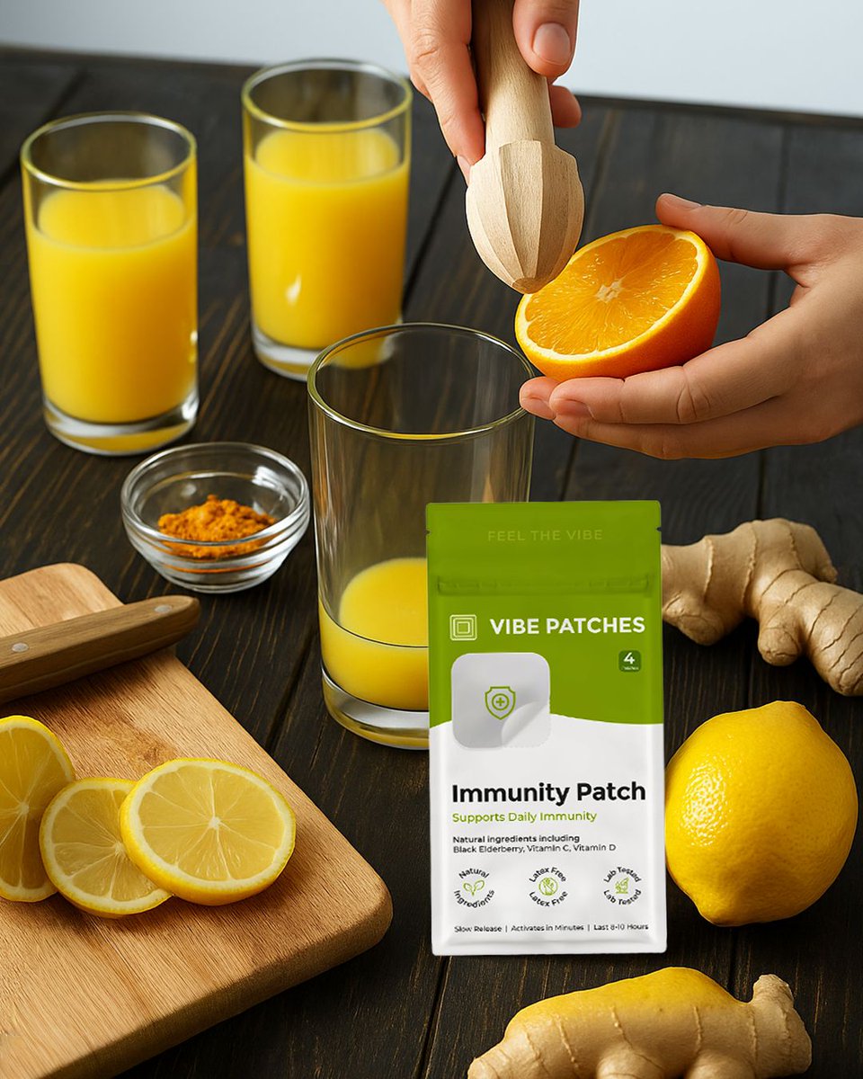 VibePatches's tweet image. 🛡️ Everyday defense, without the pills. 🛡️
Sniffles, travel days, cold season, the Immunity Patch has your back.
Zinc, Elderberry, Vit C &amp;amp; D3 + more.
Plant-based • 8–10 hrs • Vegan • Made in USA
Peel. Stick. Guard. 💪
#ImmunityPatch #VibePatches #WellnessPatch #TopicalPatch