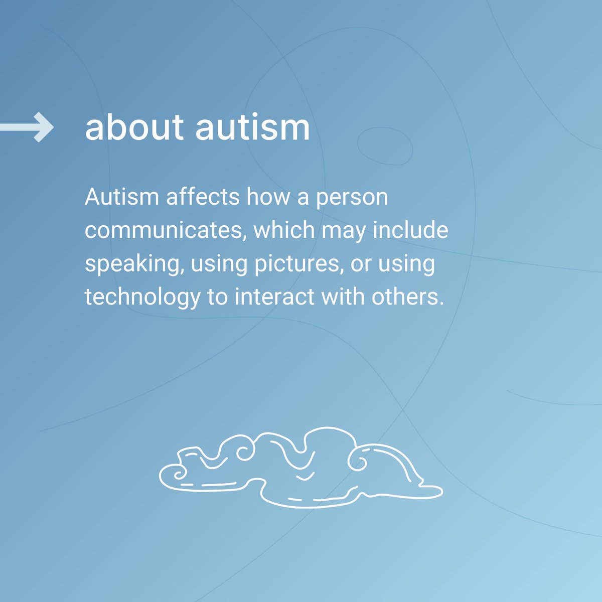 Autism Ontario (@autismont) on Twitter photo Autism affects how a person communicates, which may include speaking, using pictures, or using technology to interact with others.
#AboutAutism #AutismOntario Autism affects how a person communicates, which may include speaking, using pictures, or using technology to interact with others.
#AboutAutism #AutismOntario