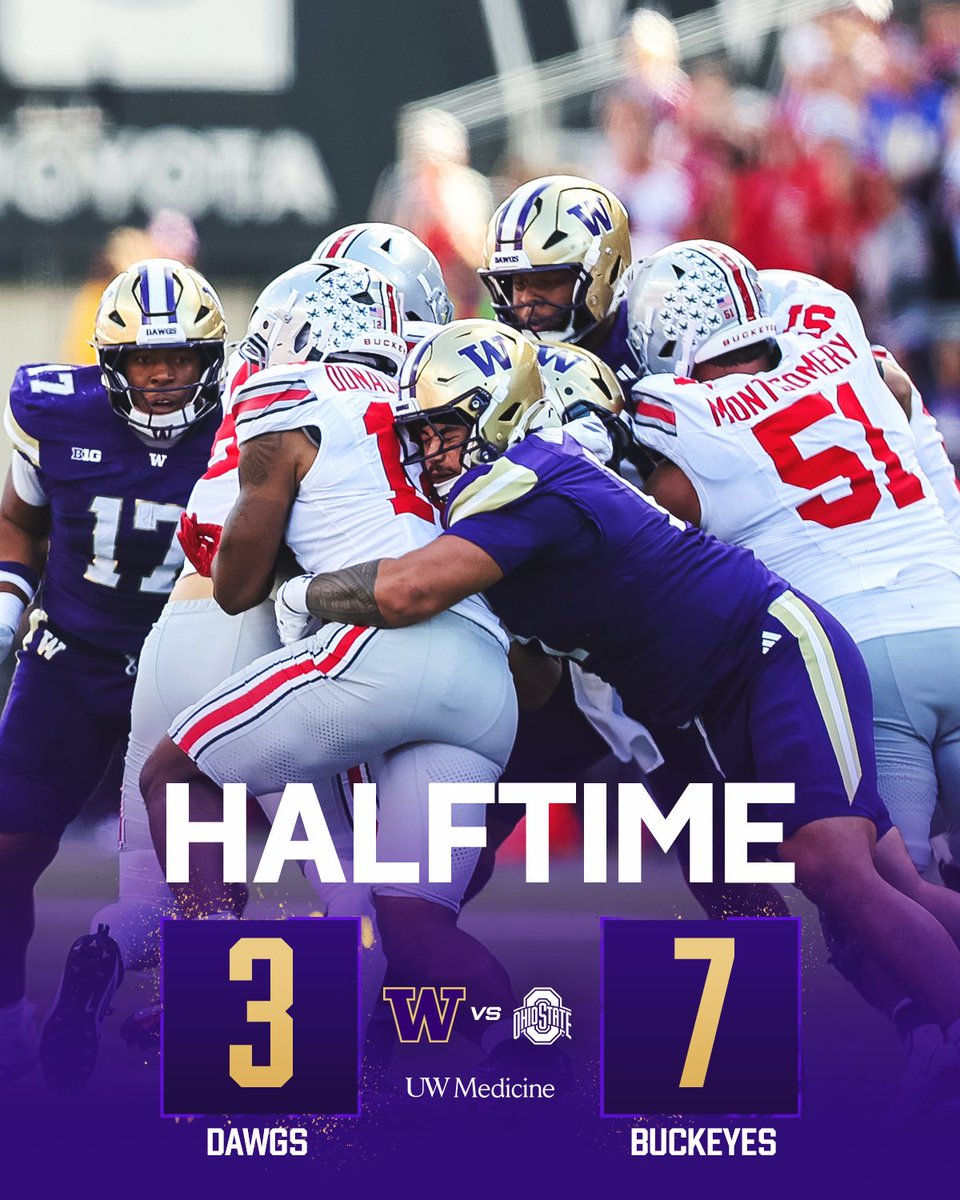 Keep that same energy for the second half, Husky Nation!
