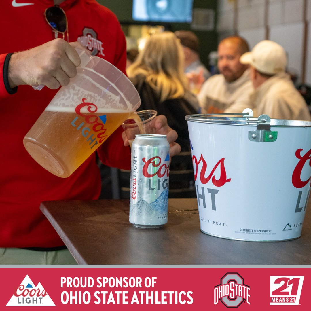 🙌 Buckeye pride &amp; cheering with <a href="/CoorsLight/">Coors Light</a> hand is our kind of tailgate! 🍻🏈 On draft or in the Ohio State-themed cans, we’ve got the beer to fuel your game day spirit. 

Drink responsibly; must be 21 years or older.