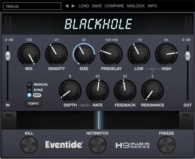 plugindeals's tweet photo. Eventide Blackhole - 80% Off - Only $39 👍

https://t.co/NHp1MKl2IH (affiliate link) https://t.co/VpW4rFo4xq