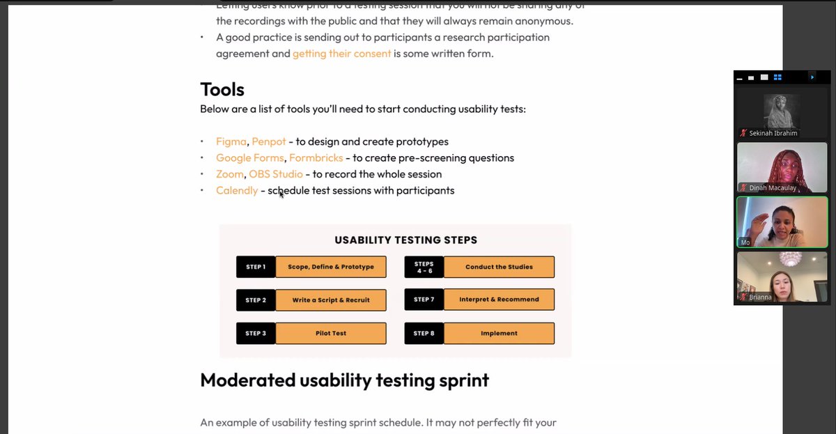 dinahmaccodes's tweet image. Having speakers such as @MouxDesign co-founder of
@bitcoin_design truly was a great start. She really dived into the fundamentals of user testing, helping me see what I am building more from a user perspective rather than the initial plan my team and I had.