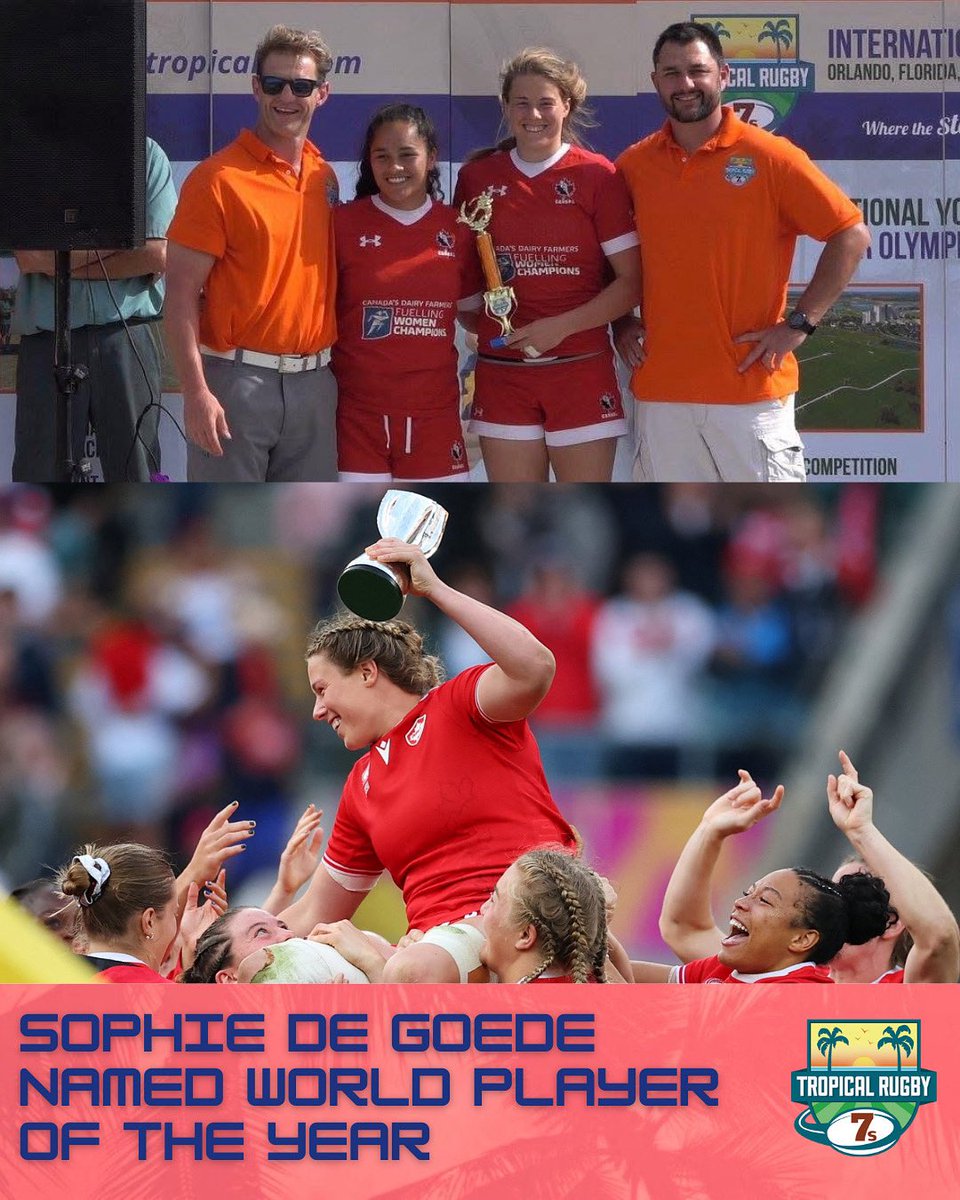 Tropical 7s is proud to congratulate Sophie de Goede on being named World Player of the Year! 👏

As a former Tropical 7s winner, Sophie showcased her talent on our stage back in 2017 and has since gone on to lead at the highest level of the game. Congratulations, Sophie!
