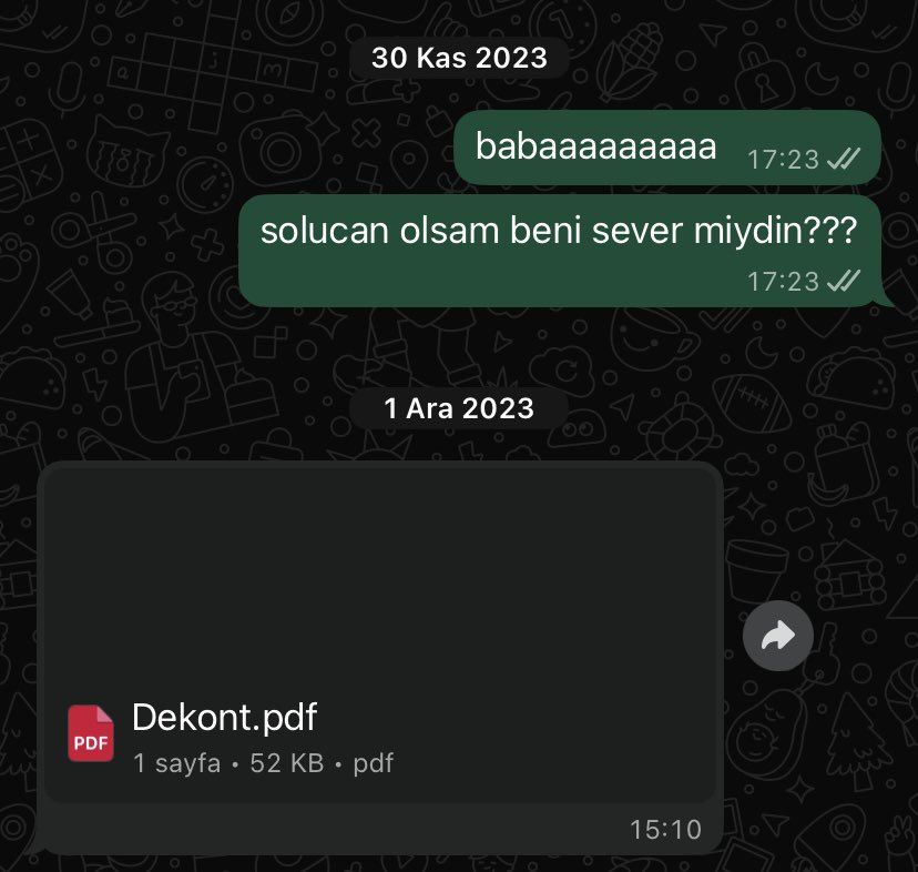 babamın kriz yönetimi