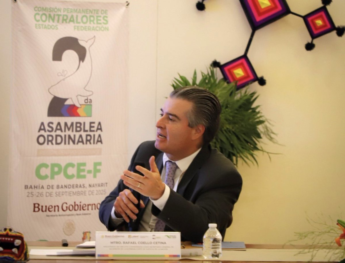 Concluimos con éxito la Segunda Asamblea Ordinaria 2025 de la Región Centro Occidente de la Comisión Permanente de Contralores Estados-Federación (CPCE-F).

Cerramos este mes de septiembre reunidos en Bahía de Banderas, Nayarit evaluamos los avances de nuestro Programa Anual de