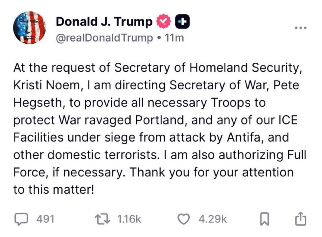 The is the moment.  America is a full fascist state.  Thanks to Trump and Kristi Noem.