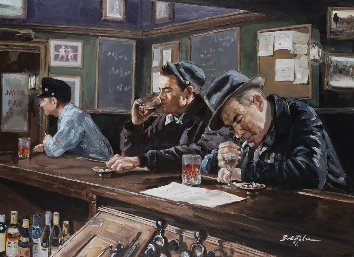 nightly_moth's tweet image. I really like this painting by Bob Dylan.