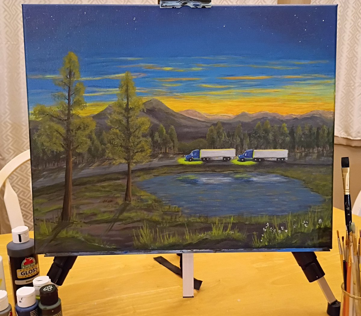 SwiftTransport's tweet image. Painted by our driver, Cari L!
We love it when our drivers share their hobbies and life outside of trucking. We give this photo a 10/10 💙