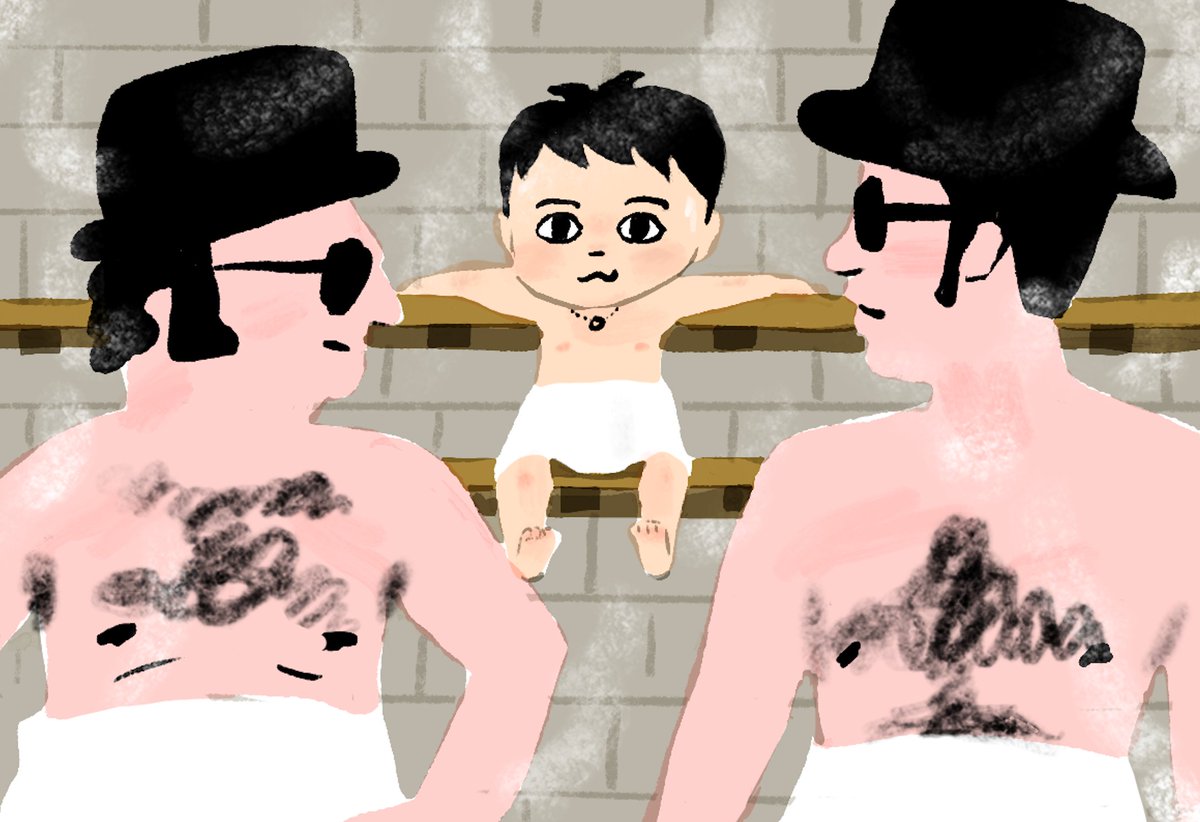 「おにたろかっぱ」タロは三歳、父ちゃんが古道具屋で買ってきた、ちゃぶ台が好きで、それがUFOになったり、そこで鬼や河童と会議をします。また煙草を吸うワニの横で飴を舐め、ブルースブラザーズの二人とスチームサウナに入るのが夢です。どうぞ読んでみてくださいな。　x.gd/svEui