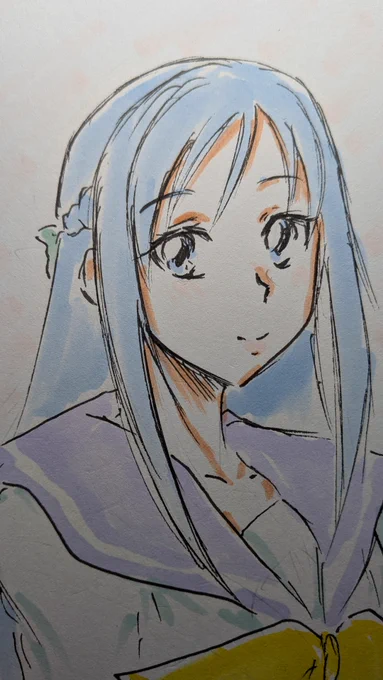 六花らくがき。 生誕祭から10日も過ぎたけど全然祝えてない。 二大推しキュアの1人なのに。