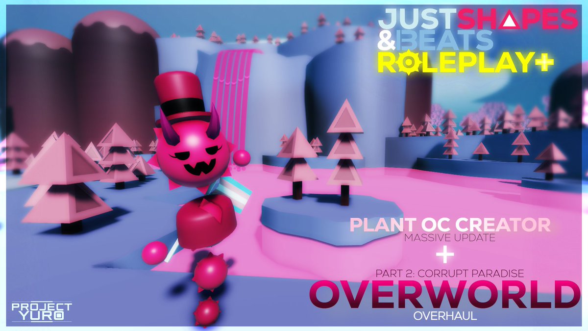 ProjectYuro's tweet photo. Just Shapes &amp; Beats Roleplay+'s new update is out!

Plant OC Creator has received a massive update + Corrupt side of Paradise has been given a big overhaul!

Play the game here: https://t.co/oYoZk7ICnJ

#ROBLOX #JustShapesAndBeats #JSAB #RBLX #TPC #thepinkcorruption https://t.co/yHvoBIDvmV