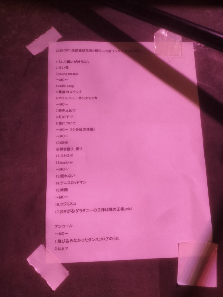 emondeniker's tweet image. 昨夜は
静岡市騒弦

孤孤独研究所 episode01
〜ダラダニーの王様は裸の王様〜

関わってくれた
皆様
ありがとうございました

シュチュエーションは
イメージ通り?

（笑）

気持ち良い時間
過ごせました
また何処かで👋

#静岡市
#騒弦
#2ndアルバム
#孤孤独研究所  
#レコ発ワンマン
#セットリスト