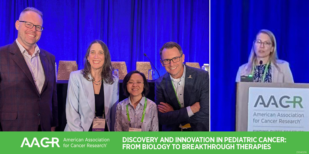 AACR's tweet image. Cancer Biology, Early Detection, and ctDNA: 
Meredith Irwin, Paul Northcott, Trevor Pugh, Loretta Lau, and Lea Surrey addressed this topic in a plenary session at the AACR Conference on Pediatric Cancer Research. #AACRpediatric25 @DrMeredithIrwin @PughLab