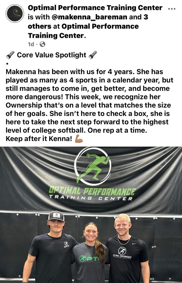 So thankful for this amazing place and trainers! These 4 years here have not only made me stronger, but a better athlete and person. I can’t wait to continue working towards my goal on the field and in the gym!

<a href="/CollegeBDJocks/">College Bound Jocks</a>