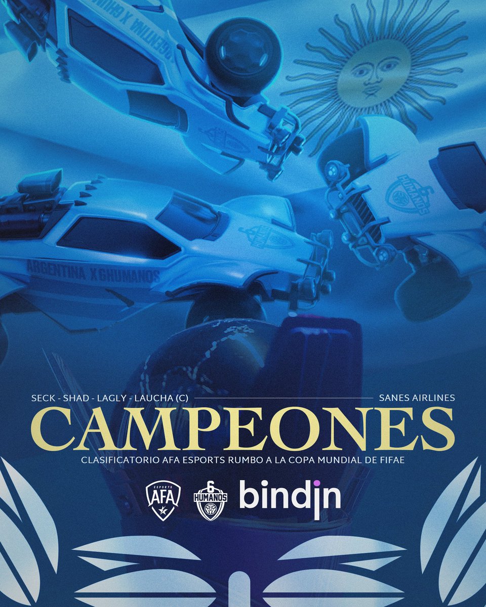 ¡¡LOS REPRESENTANTES DE ARGENTINA 🇦🇷 EN <a href="/FIFAe/">FIFAe</a> WORLD CUP: SANES AIRLINES ✈️!! 🏆

🏆🇦🇷 <a href="/seckrl/">sek.</a>
🏆🇦🇷 <a href="/LagLy23/">23</a>
🏆🇦🇷 <a href="/ShaddRL/">shad</a>
🏆🇦🇷 <a href="/19lxucha/">lxucha</a> (S)