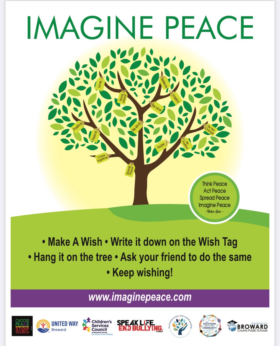 We would like to say thank you to Lamplighter Montessori School in Cordova, TN for celebrating Peace Week and sharing with us 165 wishes collected from students. We loved the wishes. Thank you for taking the time to write us a letter and contributing to the Imagine Peace Wish