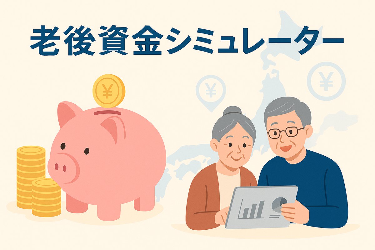「老後2000万円問題、自分はいくら必要？」その疑問、解決します！  

都道府県・持ち家・年金別に、あなただけの必要額を秒で診断できる【老後資金シミュレーター】をブログで無料公開中。  

漠然とした不安を、具体的な計画に変えませんか？ eternalstudent.jp/entry/2025/06/… #老後資金 #老後2000万円 #年金