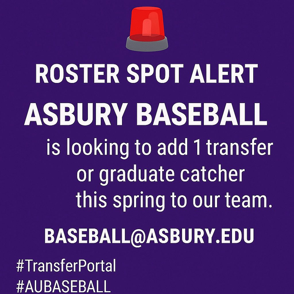 If you’re a transfer or graduate student-athlete looking for an opportunity, we’d love to connect.