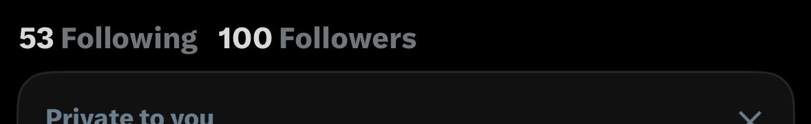 Holy shit 100 followers! Thank you guys, this is the most I’ve had on Twitter before!!