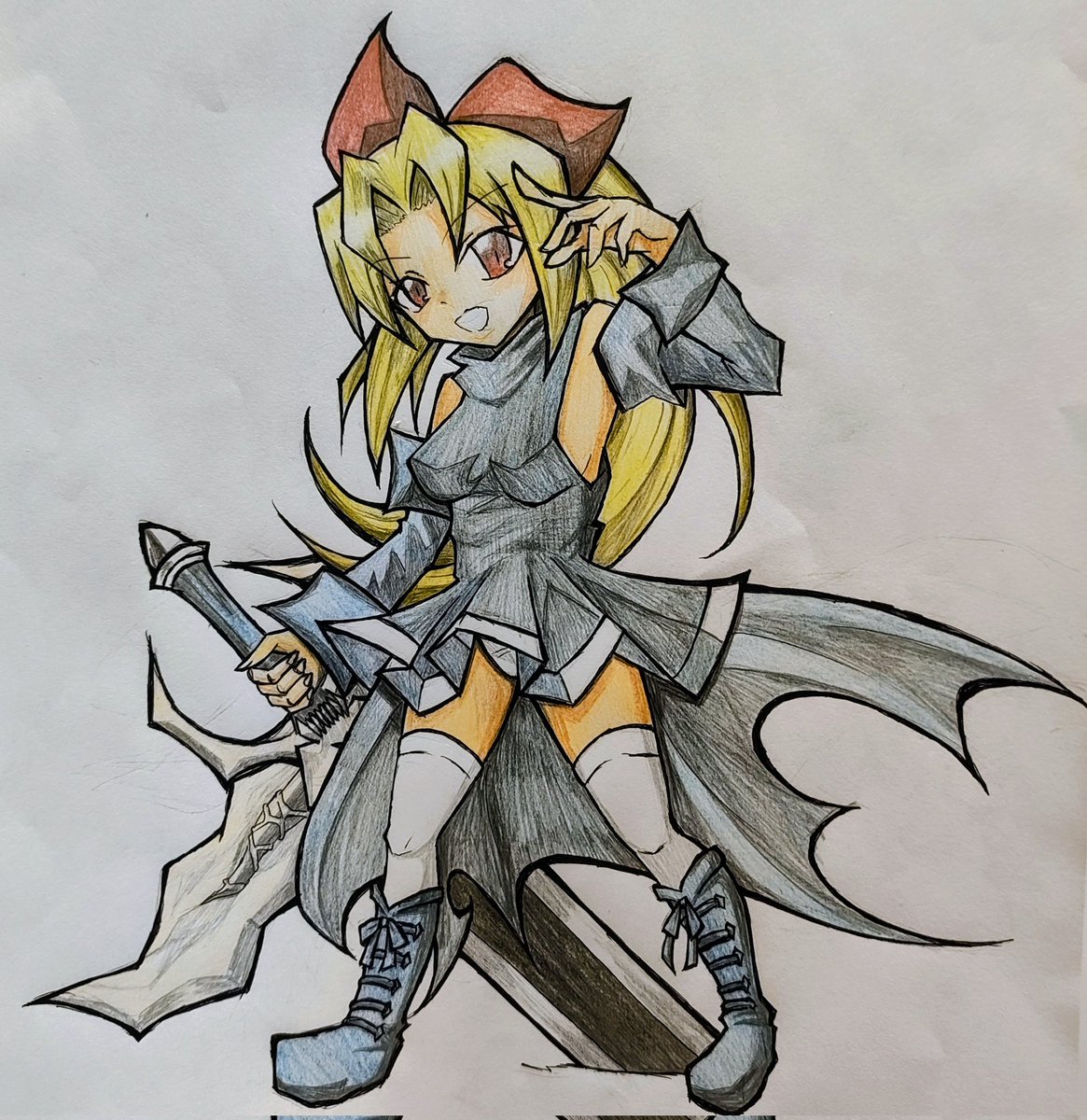 septem_torion's tweet photo. 久々にアナログ頑張った。
神先生風の陰影、難しい〜〜〜ｯ
#NEEDLESS
#セト https://t.co/AjNo9oDgap