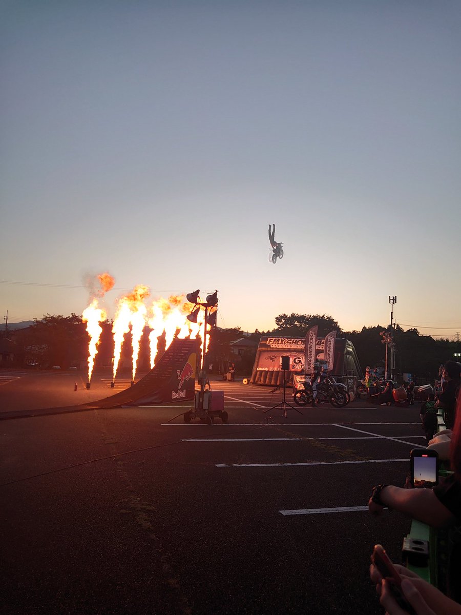 genki100hirono's tweet image. 今年10年目のFMXショー🏍️
とても、素晴らしいイベント🥰
広野町で開催してくれてる事にライダー&amp;amp;スタッフの皆さんに感謝です🥰🙏無事に終えられた事に、一安心してます😊
又、来年も、お待ちしてます👍
#広野スタイルフリースタイル
#fmxshowcase
#FMXショー
#フリースタイルモトクロス