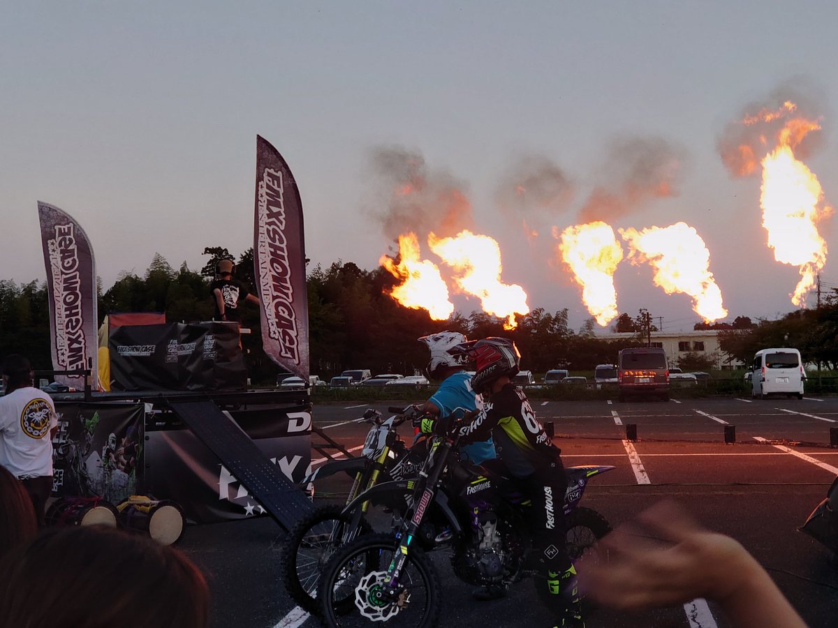 genki100hirono's tweet image. 今年10年目のFMXショー🏍️
とても、素晴らしいイベント🥰
広野町で開催してくれてる事にライダー&amp;amp;スタッフの皆さんに感謝です🥰🙏無事に終えられた事に、一安心してます😊
又、来年も、お待ちしてます👍
#広野スタイルフリースタイル
#fmxshowcase
#FMXショー
#フリースタイルモトクロス
