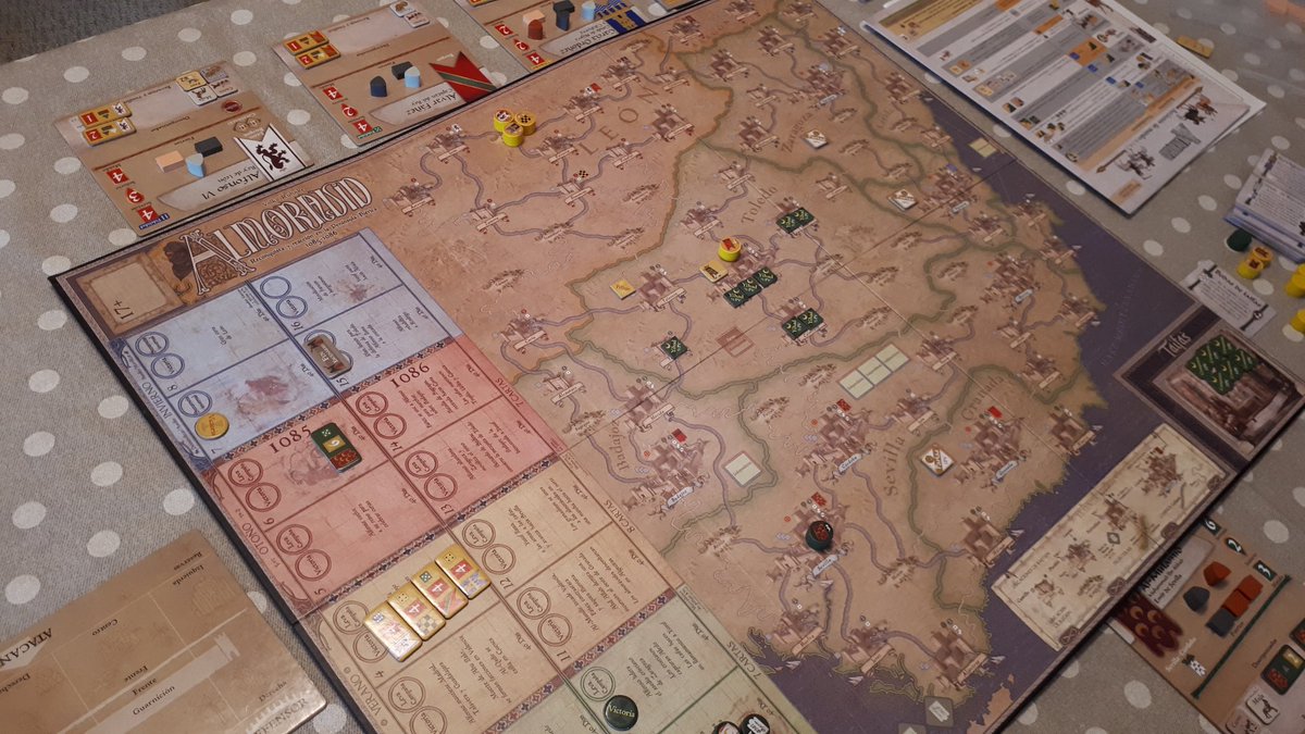 KelsoSargento's tweet image. Mi primera vez a #Almoravid
Me ha gustado bastante más de lo que esperaba.
Está claro que una temática más cercana tiene ese punto de motovación extra.
Si además, tu Rey Alfonso VI  caza al traidor de Charlton Heston como un conejo, el gozo es máximo.
@NACWargames 
@gmtgames