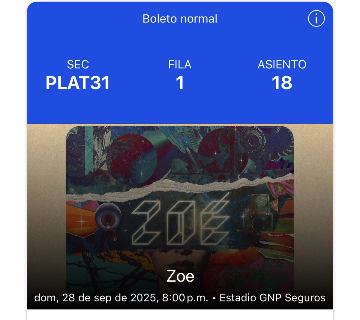 VErnestHM's tweet photo. @petalosforyou Hola
Yo tengo uno para mañana en PLAT31, en fila 1 para que los celulares no estorben.
$1758, lo que me costó.
🫰🏽 https://t.co/3LVXvupNhX