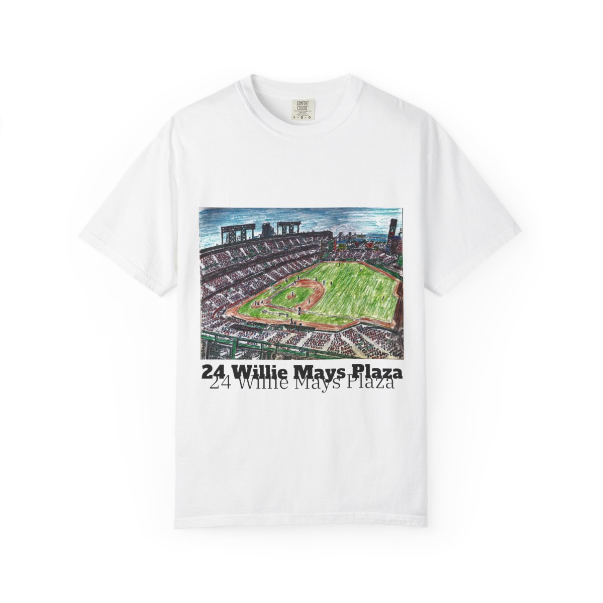 CallenHuey's tweet image. Hey, #SFGiants fans!!!  T-shirts featuring my sketch of #OraclePark at 24 Willie Mays Plaza are available at my Etsy shop.  HERE&apos;S THE LINK: callenspanoramas.etsy.com/listing/434408…

#COLvsSF #sanfranciscogiants #sanfrancisco #bayarea @SFGcomments @MAC_MOJOUS @virgoinservice