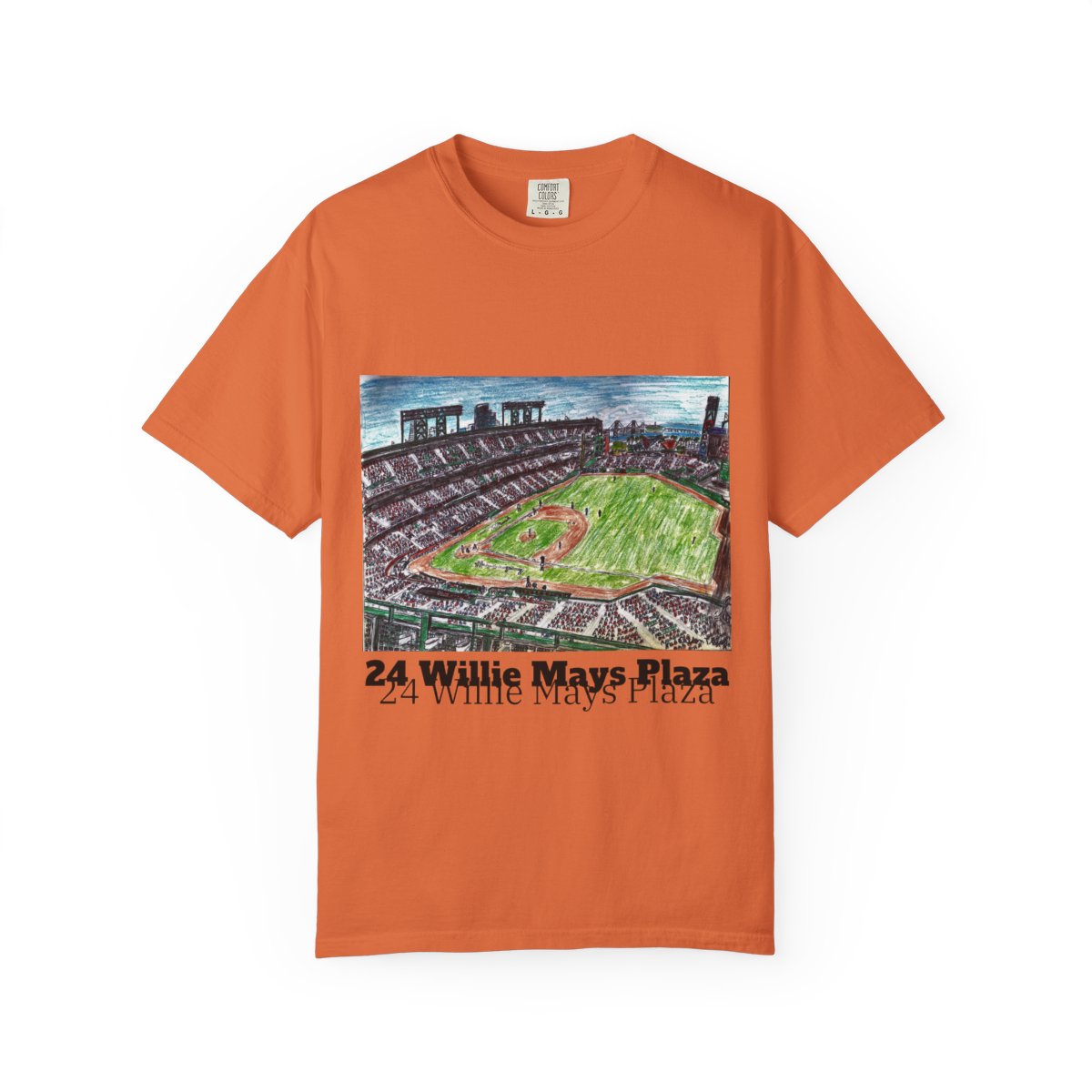 CallenHuey's tweet image. Hey, #SFGiants fans!!!  T-shirts featuring my sketch of #OraclePark at 24 Willie Mays Plaza are available at my Etsy shop.  HERE&apos;S THE LINK: callenspanoramas.etsy.com/listing/434408…

#COLvsSF #sanfranciscogiants #sanfrancisco #bayarea @SFGcomments @MAC_MOJOUS @virgoinservice